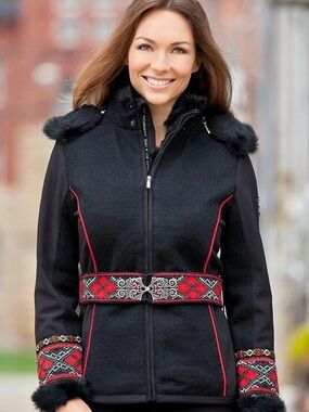 Dale of Norway Vinje Jacket Women's Black & Red Ski Jacket